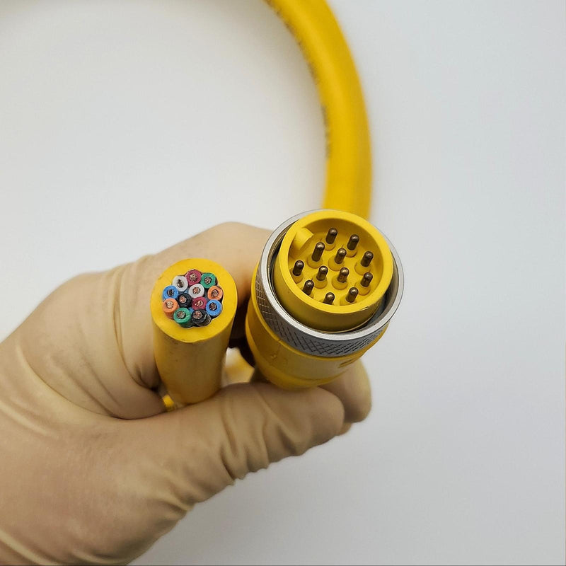 Cooper X8992-7 6ft 12 Conductor Mini-Line Cable STOOW Male & Bare End 600V 7A 2