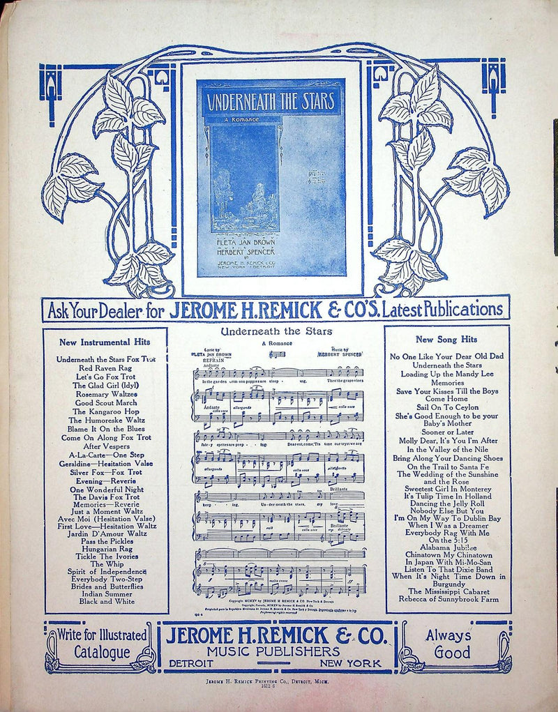 1916 Come Back To Arizona Vintage Sheet Music Large Herman Paley Alfred Bryan 3