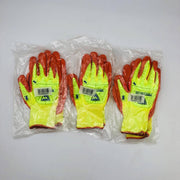 PIP HVY710HSNFB Work Glove Sz Small Hi Vis Yellow Oran Nitrile Foam HPPE 3 Pairs 7