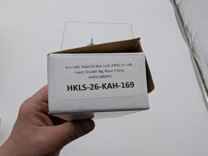 Ilco Safe Deposit Box Lock A403 LH Left Hand Double Big Nose 3 Keys A4031000441 7
