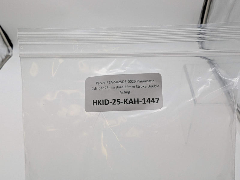 Parker P1A-S025DS-0025 Pneumatic Cylinder 25mm Bore 25mm Stroke Double Acting 6