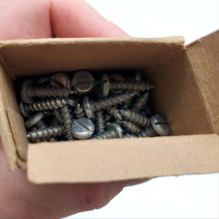 25x Ademco #561 Bell Mounting Screws #10 Size 3/4" Long Slotted Sheet Metal 3