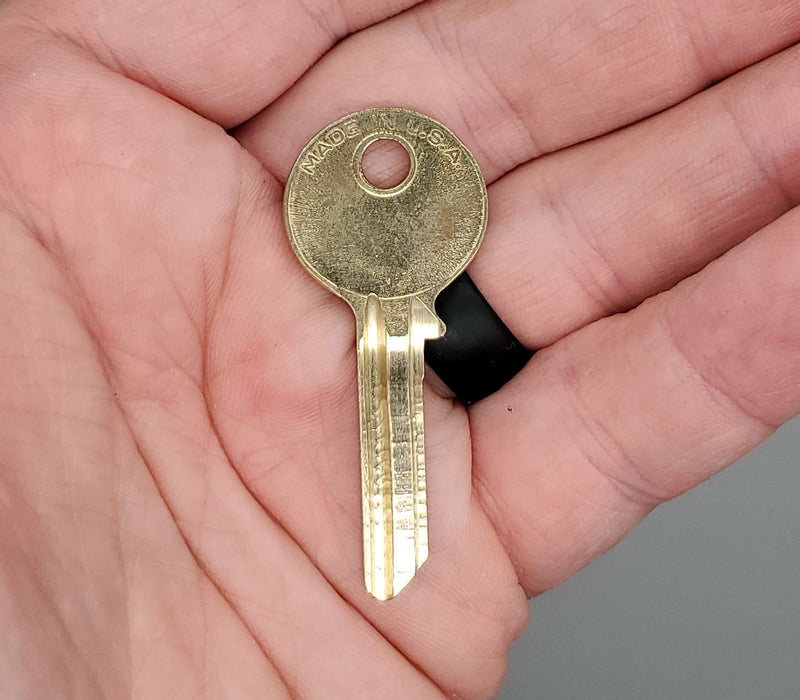 5x Yale RN12 1/2 Key Blanks E1R Keyway Paracentric Nickel Silver 6 Pin NOS