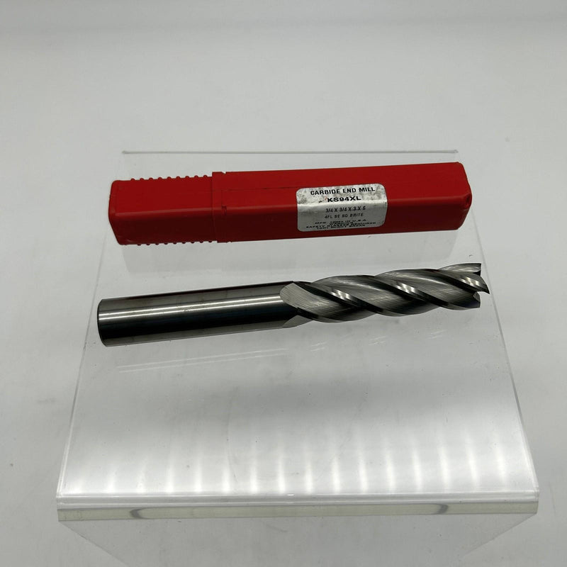 Republic Drill Corp KS94XL End Mill S/E 3/4 x 3/4 x 3 x 6 4FL Solid Carbide SQ