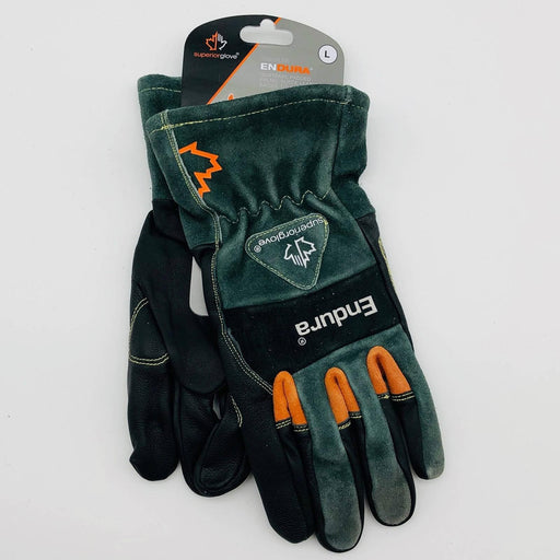 Superior Endura 398GLBB Tig Welding Gloves Large Blackgrain Goat Reinf Palm 1 Pr 1
