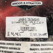 Briggs and Stratton 281336S Recoil Starter Pulley Plastic OEM New NOS Open 2