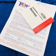 Topps CO075515 Coveralls Flame Resistant 36-R Nomex IIIA 4.5oz Royal Blue NWT 3