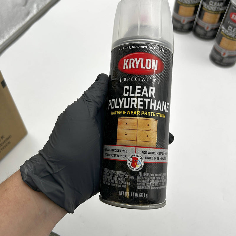 Krylon K07005777 Clear Polyurethane Spray Gloss Finish 11oz Can 6pk/Case