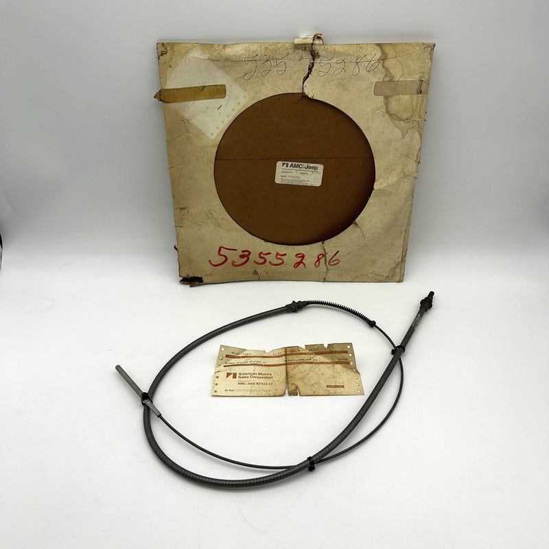 AMC Jeep 5355286 Brake Cable OEM NOS 81-86 CJ 5-8 Scrambler Left Hand Drive 4