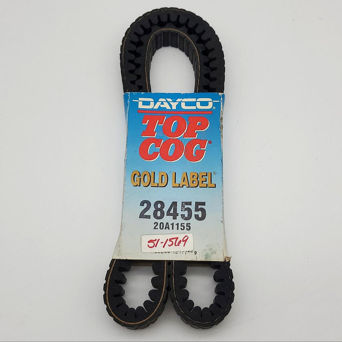 Dayco 28455 Belt 0.88" Width 45.5" Length Gold Label Top Cog 1