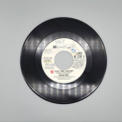 Diana Ross Last Time I Saw Him Single Record Motown 1973 M 1278F PROMO 1
