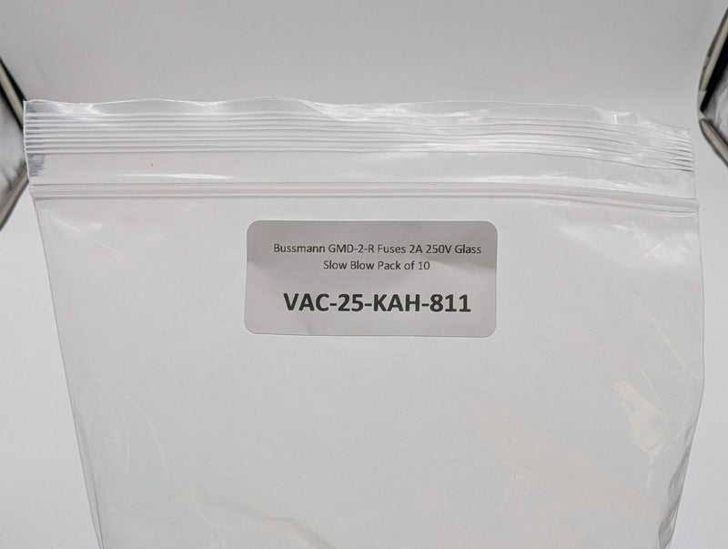 Bussmann GMD-2-R Fuses 2A 250V Glass Slow Blow Pack of 10 4