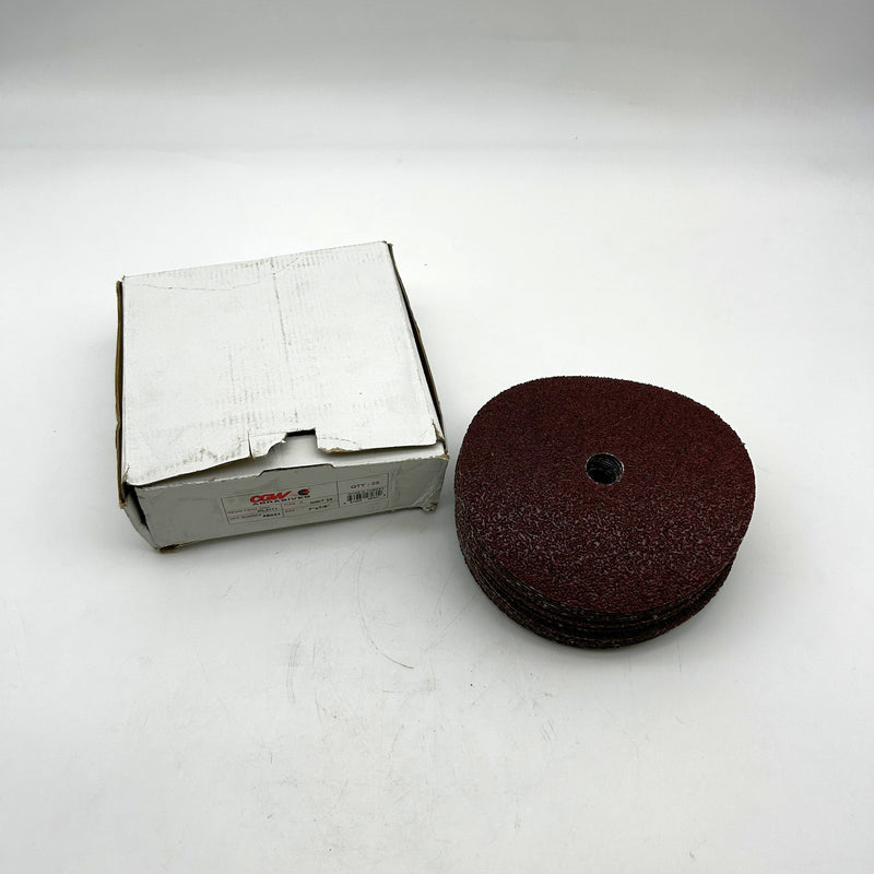 CGW Abrasives 48031 Resin Fiber Disc ML2111 7" x 7/8" Type C 24 Grit Pk of 25