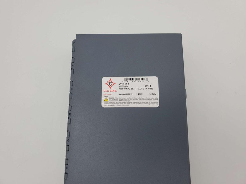 Cle-Line C21127 Jobber Drill Bit Set 1/16" to 1/2" 118 Deg 115 Pieces 10