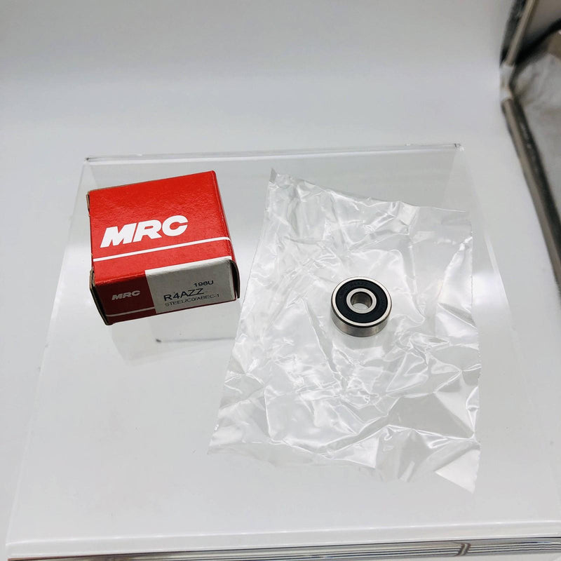 MRC R4AZZ Bearing Double Sealed No Snap Ring Inch 1/4" ID 3/4" OD 9/32" Wide 1pc 6