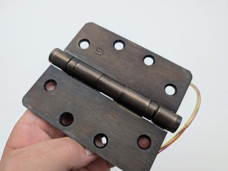 Hager BB1191 ETW-8 Electric Hinge 4.5" x 4" Oiled Bronze Non Removable Pin