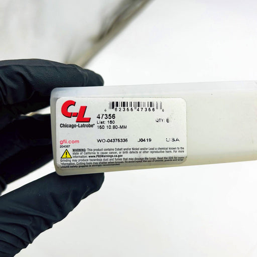 Chicago Latrobe 47356 Metric Jobber Drill Bit 10.80-MM List 150 HSS Lot of 4 2