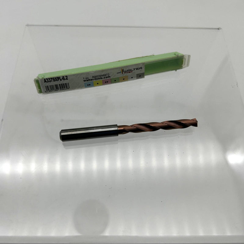 Walter Titex A3379XPL-6.2 Twist Drill Bit Solid Carbide Xtreme K30F XPL 9