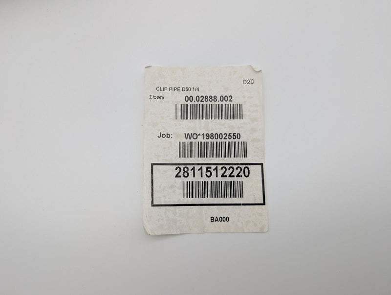 Airnet 2" Pipe Clips 50mm D50 2811512220 Pack of 20 Clips 5