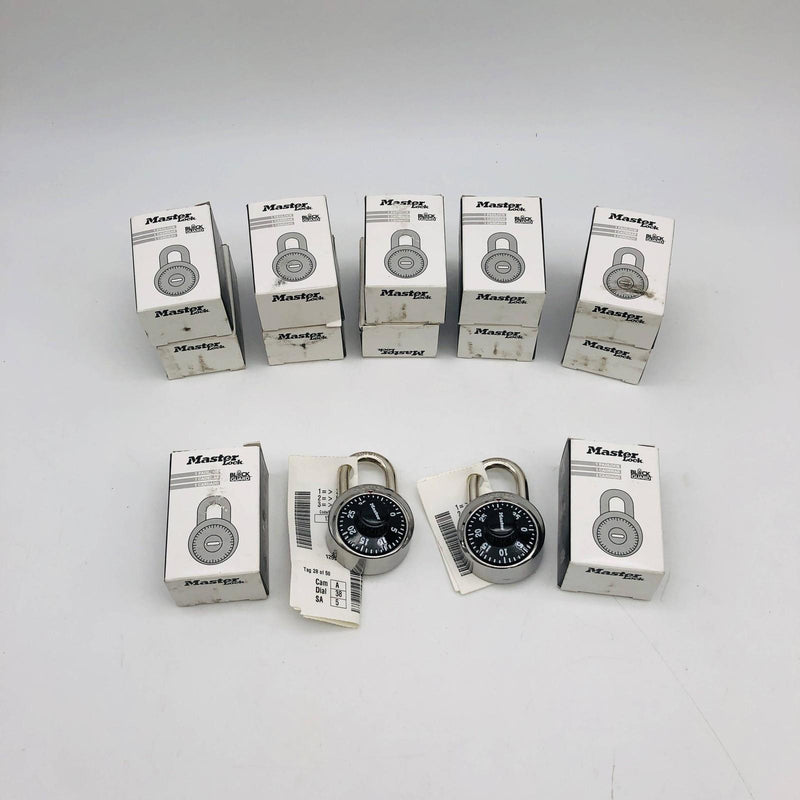 Master 1525KA Combination Padlock Locker Lock Dial Face Keyed Alike Lot of 12 11