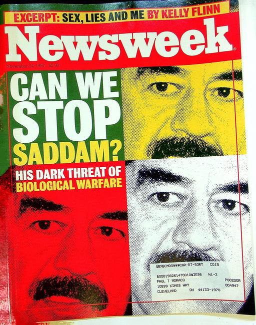 Newsweek Magazine November 24 1997 Saddam Hussein Apple Computer Brochure Ads 1