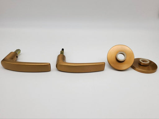 Yale Mortise Lock Trim Lever Handle Set w/ Roses Satin Bronze 8700 8800 Series 1
