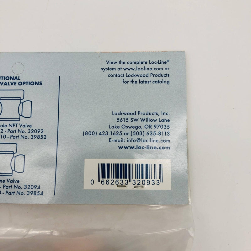 Loc-Line 32093 NPT Valve 1/2" Female Coolant Hose Component Acetal Copolymer 2pk 4