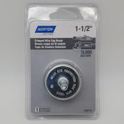 Norton 39110 2" Wire Cup Brush 1/4" Shank Crimped Carbon Steel 13000 Max RPM 1