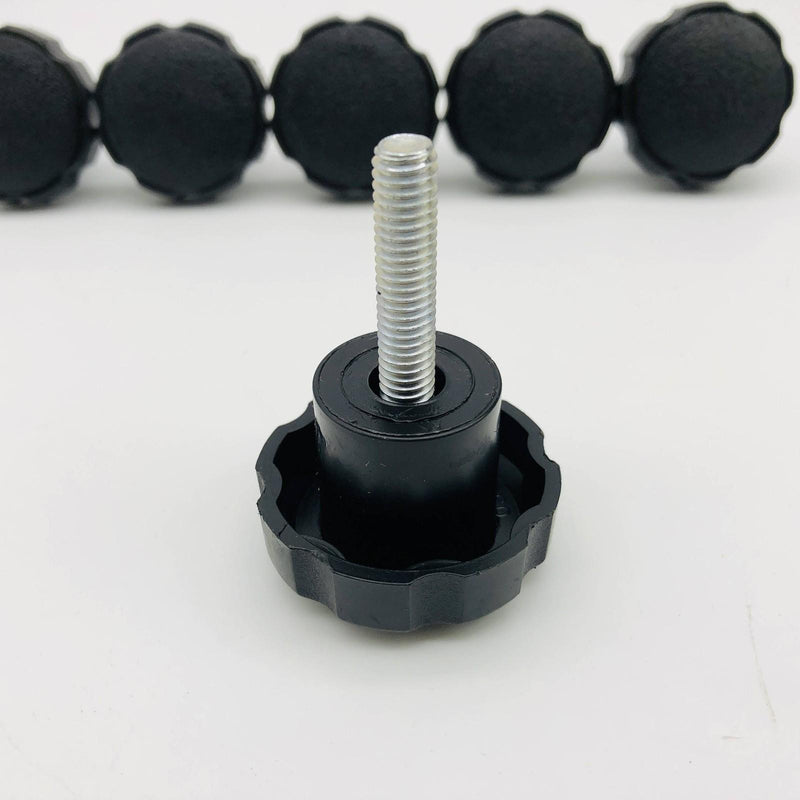 Davies 4210-X Eight Lobe Clamping Knob 5/16-18 Thr 1-3/4" Dia Thermoplastic 6pcs 2