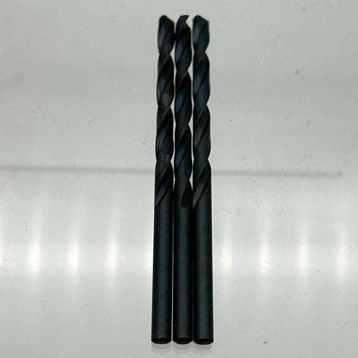 3pk Chicago-Latrobe 45875 Jobber Drill Bit Heavy Duty Black Oxide 150ASP 8.00mm 1