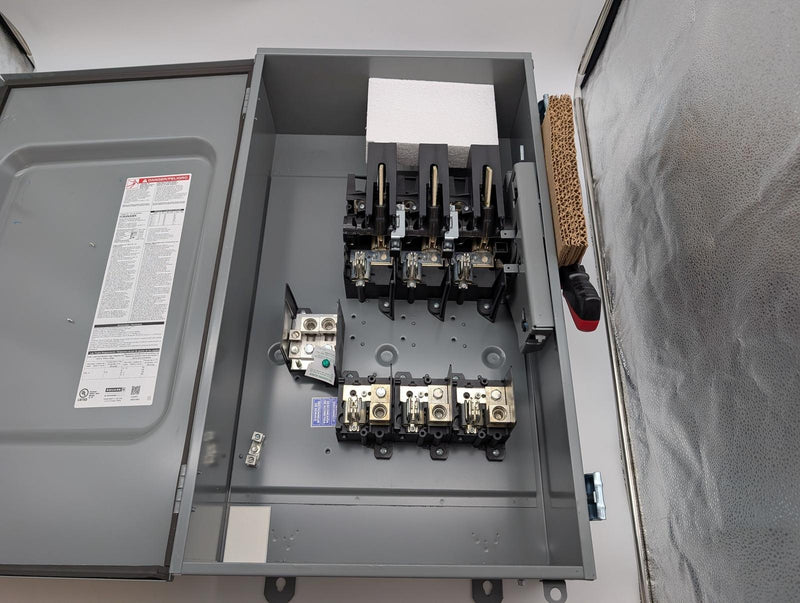Square D H364NAWK Fusible Safety Switch 200A 600V 3P 150HP 16.5" x 11" x 8.8" 6