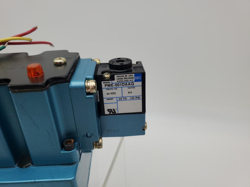 MAC Valves 6533B-311-PM-501DA Solenoid Valve 3 Pos Closed Center 3/4" NPTF Base 4