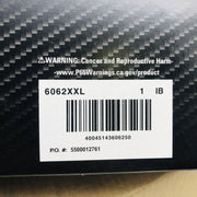 MCR 6062 Nitrile Gloves 2XL NitriShield Stealth 6 mil Pwdr Free Blck 10 box/case 2