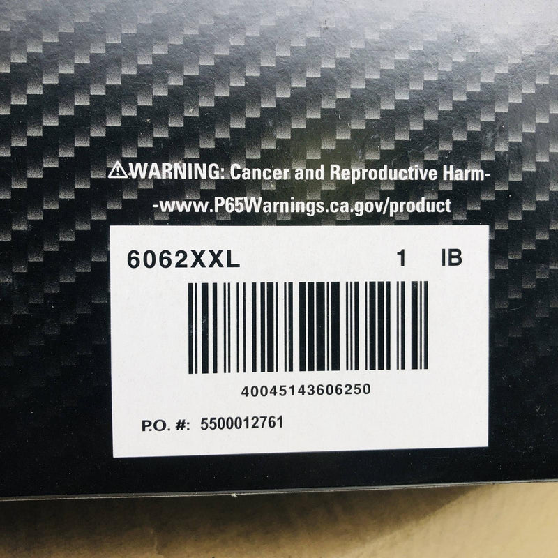 MCR 6062 Nitrile Gloves 2XL NitriShield Stealth 6 mil Pwdr Free Blck 10 box/case 2