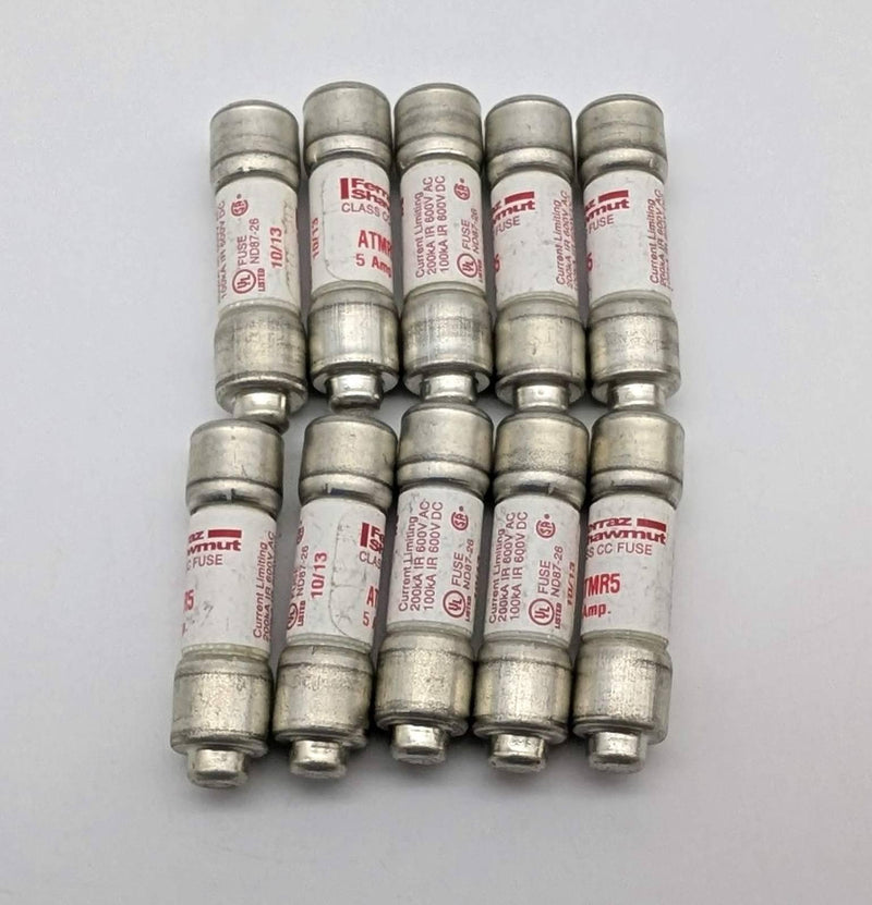 Mersen ATMR5 Fuses 5A 600V Fast-Acting Class CC Amp-Trap Pack of 10 1