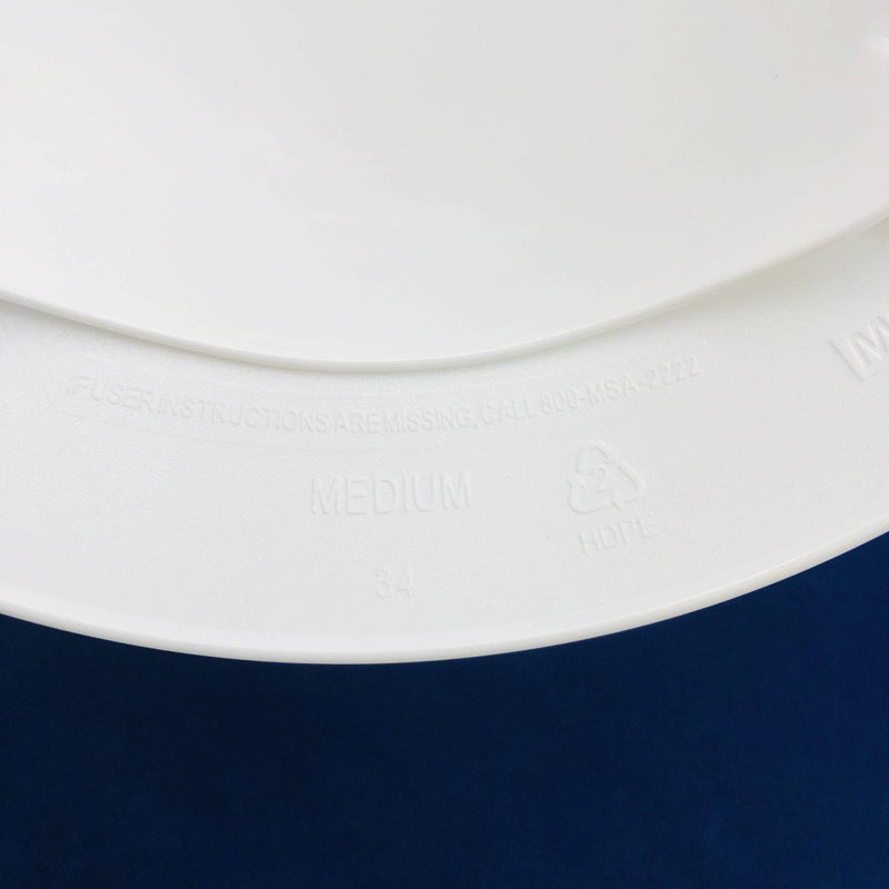 MSA 475369 Hard Hat V Gard White Ratchet Oil Oilfield Refinery Memorabilia 3