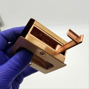 Kwikset Sliding Door Handle Passage Latch Satin Bronze 332 2-1/4" x 1-3/4" Notch 4