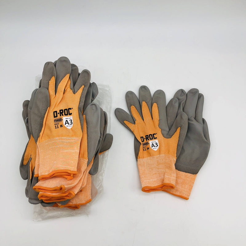 Magid D-Roc DXG22-11 Cut Resistant Work Gloves Sz 11/2XL 18Ga Palm Coated 12prs 10