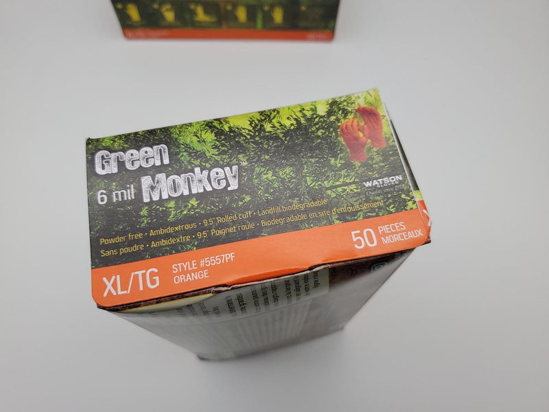 Green Monkey Nitrile Gloves XL Powder Free Textured Biodegradable 6 mil 100 Pack 4