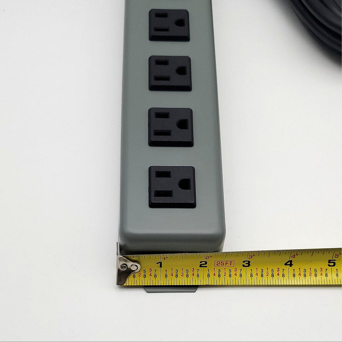 Tripp-Lite 6 Outlet Power Strip 15' Cord Industrial All Metal Waber UL24RA-15 9