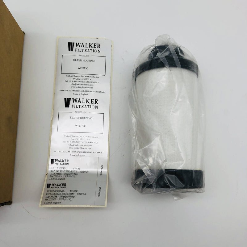 Walker Filtration WFH75CE Filter Element Cartridge Sz 75 Compressed Air Threaded 4