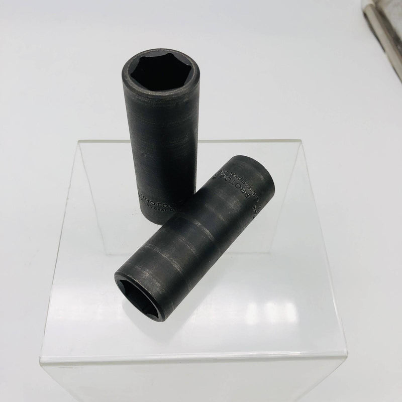 2x Proto 7324H Deep Socket Size 3/4 6pt 1/2 Drive Black Oxide Professional Ser 7