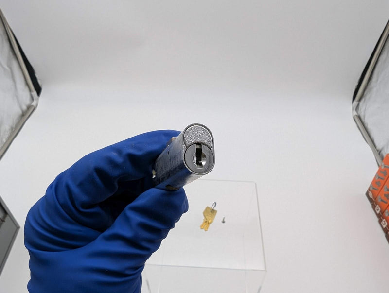 CompX C8046 File Cabinet Lock Bright Chrome 2" Len for Shaw Walker Keyed Alike 2