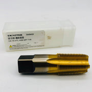 Exactek 3449400 Tap Tapper Pipe 3/4-14 4 Flute HSS NPT TiN Finish 1