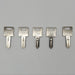 5x Ilco 1560 Key Blanks for Caterpil Heavy Equipment Nickel Plated USA Made 3