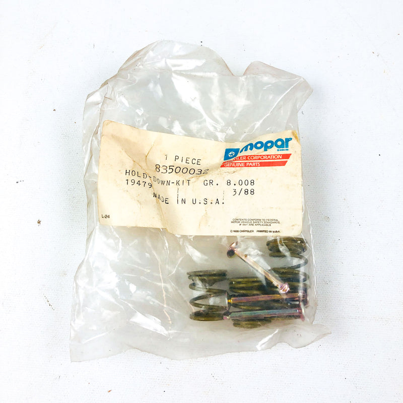 Mopar 83500032 Hold Down Kit for Brake Shoe Gr 8.008 OEM NOS USA Made Sealed 1