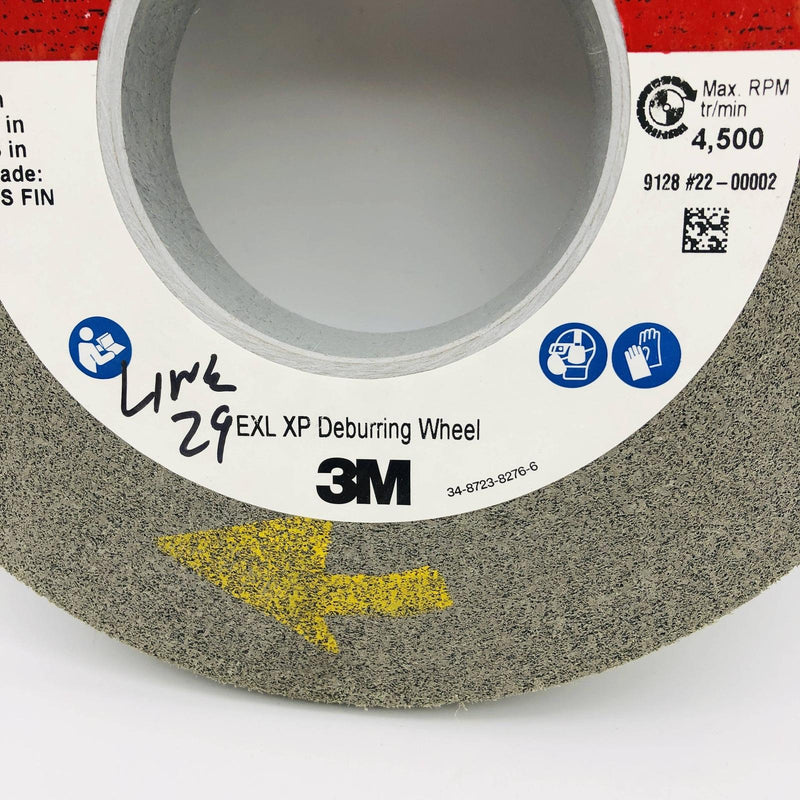 3M Scotch Brite 7000121102 Deburring Wheel 8x1x3 10S FIN EXL-XP 4500 RPM Max 1pc 4