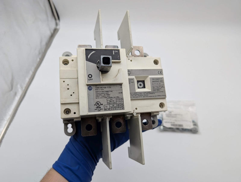 Allen Bradley 194R-NU100-1753 Disconnect Switch 3 Pole 100A 600 V Non Fused 2