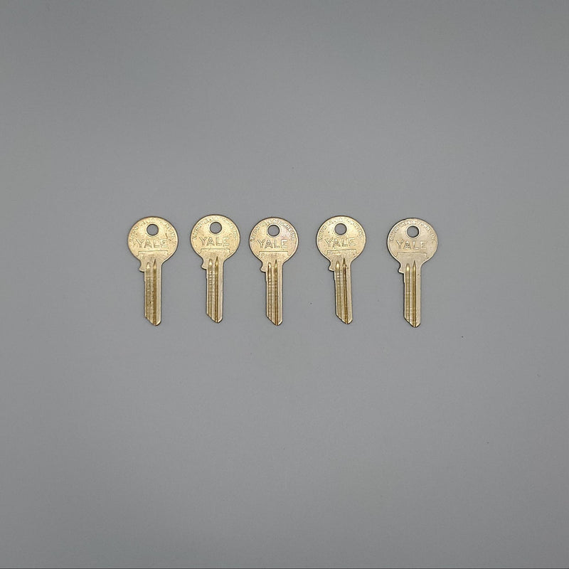 5x Yale RN13-1/2 Key Blanks JB Keyway Nickel Silver 5 Pin NOS 3