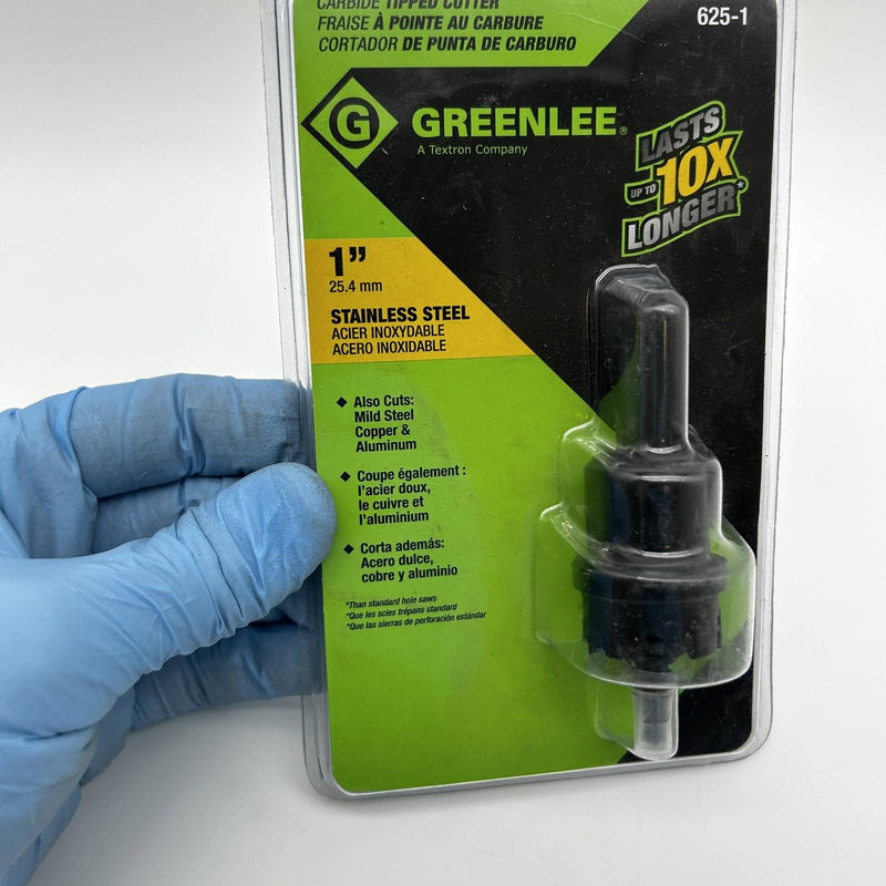 Greenlee 38327 Carbide Tipped Hole Cutter 1in Stainless Steel 625-1 Flange Stop 3